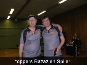 Toppers R.Bazil(83%) A.Spiler(73%)