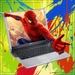 Out of Bound Spiderman uit laptop