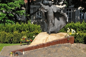 Poznan, standbeeld Paus Joannes Paulus II, Karol Wojtila