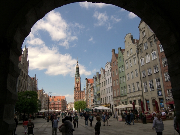 Gdansk, Zicht op de 'Lange Markt'