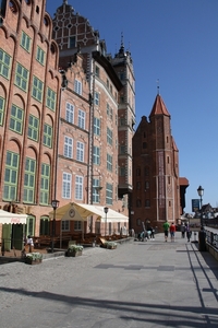 Gdansk, mooie gebouwen langs de oude haven