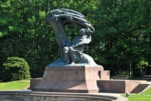 Warschau, Chopin monument in het Lazienkipark