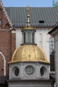 Krakau,  Wawelheuvel, Gouden koepel van de Sigismundkapel