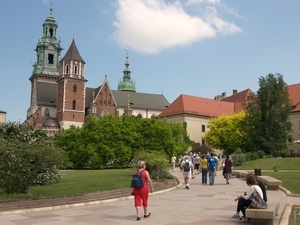 Krakau,  Wawelheuvel met Koninklijke Burcht en Kathedraal