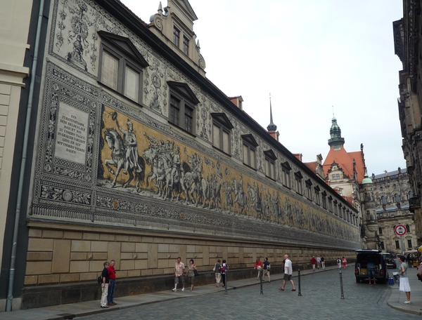 1A Dresden, De Fürstenzug of de optocht der Saksische vorsten, g