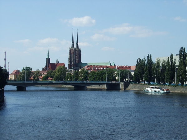 2A Wroclaw, Kathedraal van Wrocław en de Oder