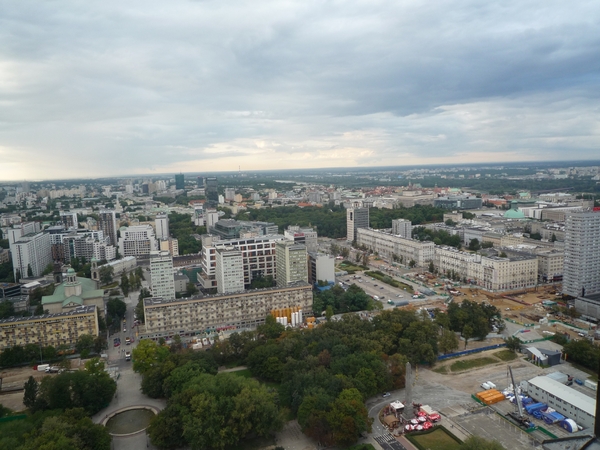 4 Warschau, Cultuurpaleis, zicht vanaf 30e verdieping, _P1130265