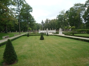 4 Warschau, Wilanów paleis, koninklijke zomerresidentie, tuinen 