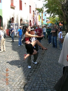 Buenos Aires Tango dansen op straat in La Boca
