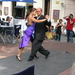 Tango dansen op straat in Buenos Aires