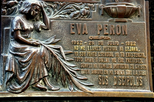 Graf Evita Peron op La Recoleta