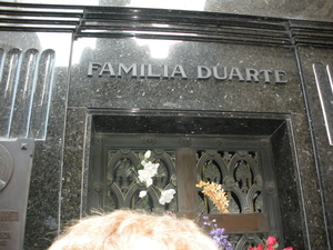 Familiegraf Evita Peron (Familie Duarte) op La Recoleta