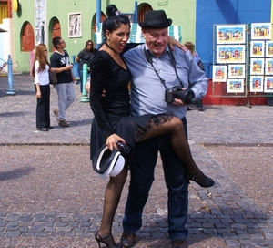Buenos Aires Tango dansen op straat in La Boca