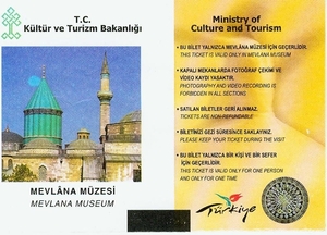 2012_09_16 Cappadocie 070 B mevlana museum ticket