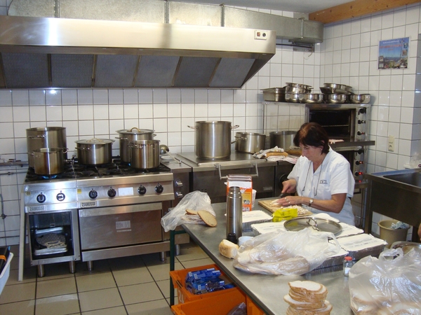 Myriam in de keuken van Trudo