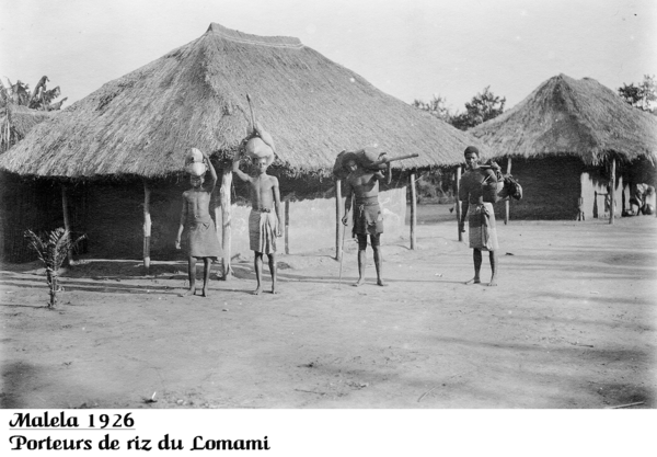 MALELA 1926 porteurs de riz du Lomami