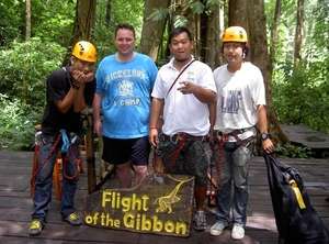 Thailand - Flight of the gibbon mei 2009 (2)