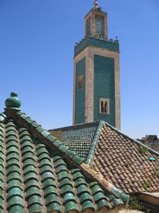4 Meknes   Minaret der Medersa Bou Inania