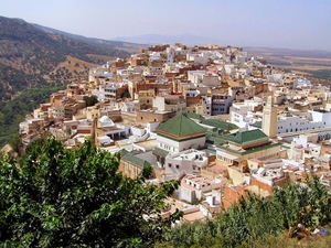 4b  Meknes - Fes  Moulay Idriss stadzicht