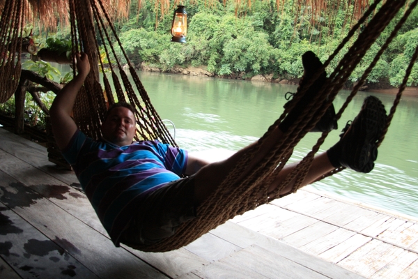 Thailand - Kanchanaburi  The River kwai jungle rafts mei 2009 (20