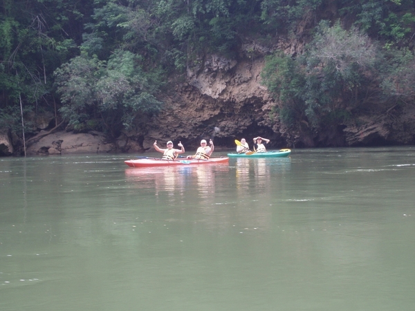 Thailand - Kanchanaburi  The River kwai jungle rafts mei 2009 (27