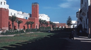 7b Essaouira  stadsmuren  aan zuidelijke kant