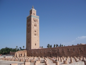 8 Marrakech  Koutoubia moskee _zijzicht