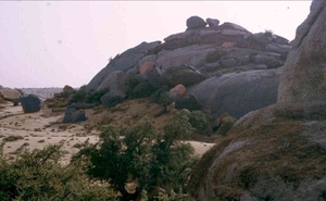 9X  Agadir zuidwaards _ Tafraoute  omgeving blauwe rotsen