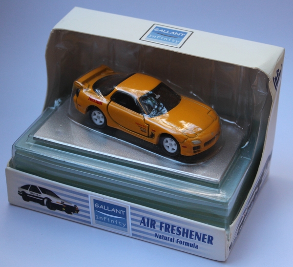 Tomica 094-5 RX7FD yellow Red Sun Initial D IMG_3802airfreshener