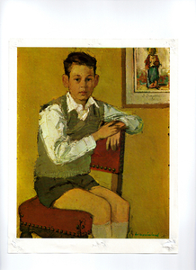 FLORI als achtjarige jongeling, geschilderd door Broeder MAX
