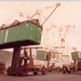 container handlings op de kaai in Abidjan , jaren '80