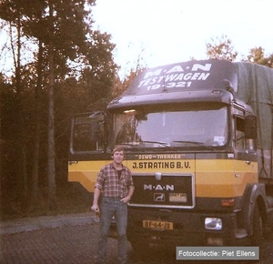Piet Ellens met demo truck