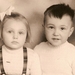04 My wife and her oldest brother (1957)