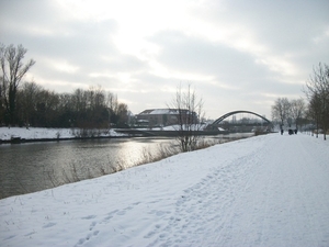 090-Leie en brug van Wevelgem-Lauwe