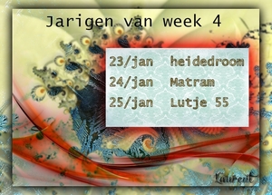 Jarigen van week 4