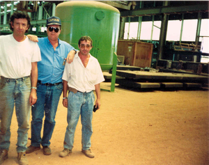 In de Gcamines koper cathoden fabriek in Luilu - Kolwezi