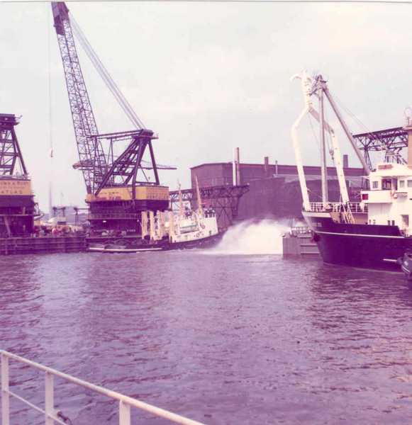 Hercules vlot kraan in Rotterdam 1972