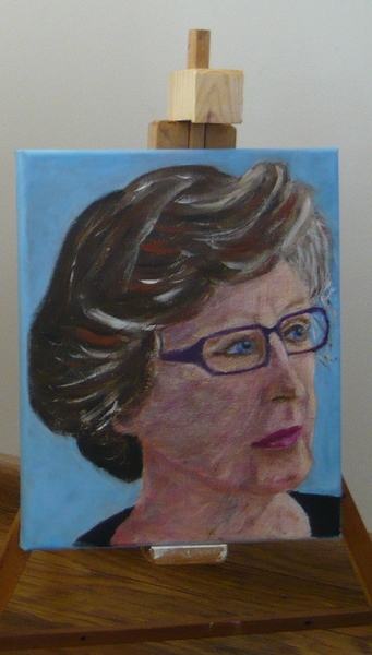 zelfportret in acryl 2013
