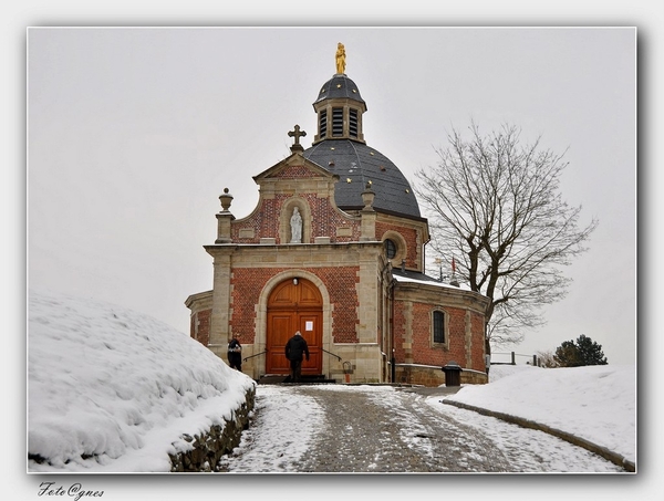 Kapel Oudenberg19 januari sneeuw wandeling in Geraardsbergen-26