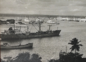 Oude foto haven van Dar es Salaam uit jaren '60 -70's