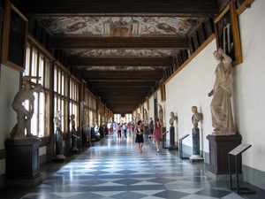Florence _Uffizi, Een van de corridoren in de Uffizi