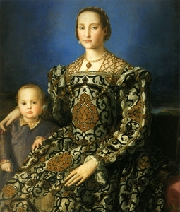 Florence _Uffizi, Portret van Eleonora di Toledo en haar zoon Gio