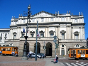 Milaan _La Scala, het beroemde operagebouw