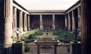 Pompeii _Peristyliumtuin van het Huis van de Vettii