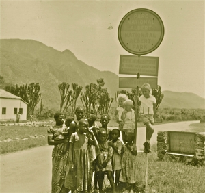 1961: Rumangabo: op weg naar Albertpark