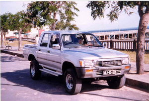 de AMI dienstwagen van Maputo