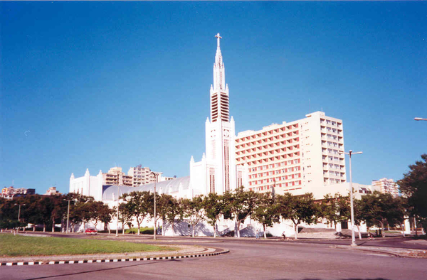 zicht op de hoofdstad Maputo