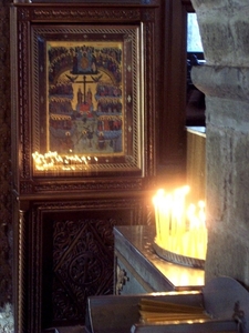 1c Meteora  klooster van Varlaam _Katholikon ingang