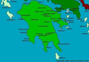 2   Peloponnesus map