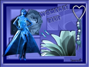 Woman is blue
